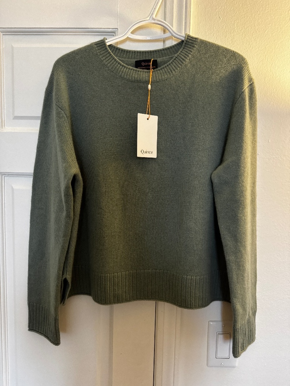 100% Mongolian Cashmere Boxy Crewneck Sweater Quince size S